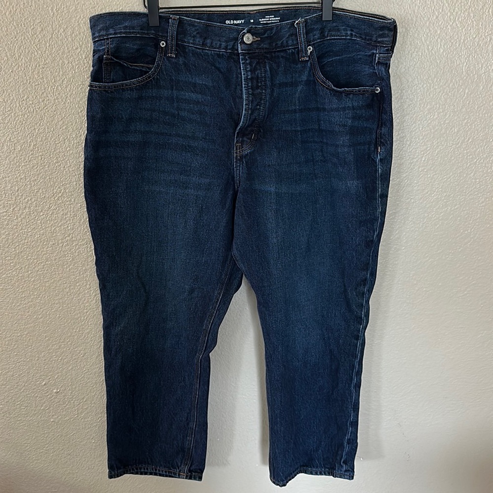 Old Navy High Rise Slouchy Straight Jeans Size 18